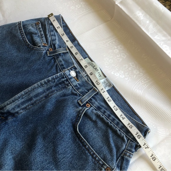 Levi’s 505 Men’s Size W36/L30 Blue Jeans Denim Pants Regular-Fit Casual Trousers - Picture 6 of 14